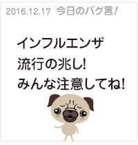 インフルエンザ流行の兆し！みんな注意してね