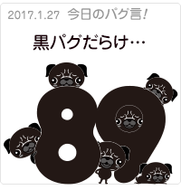 黒パグだらけ…